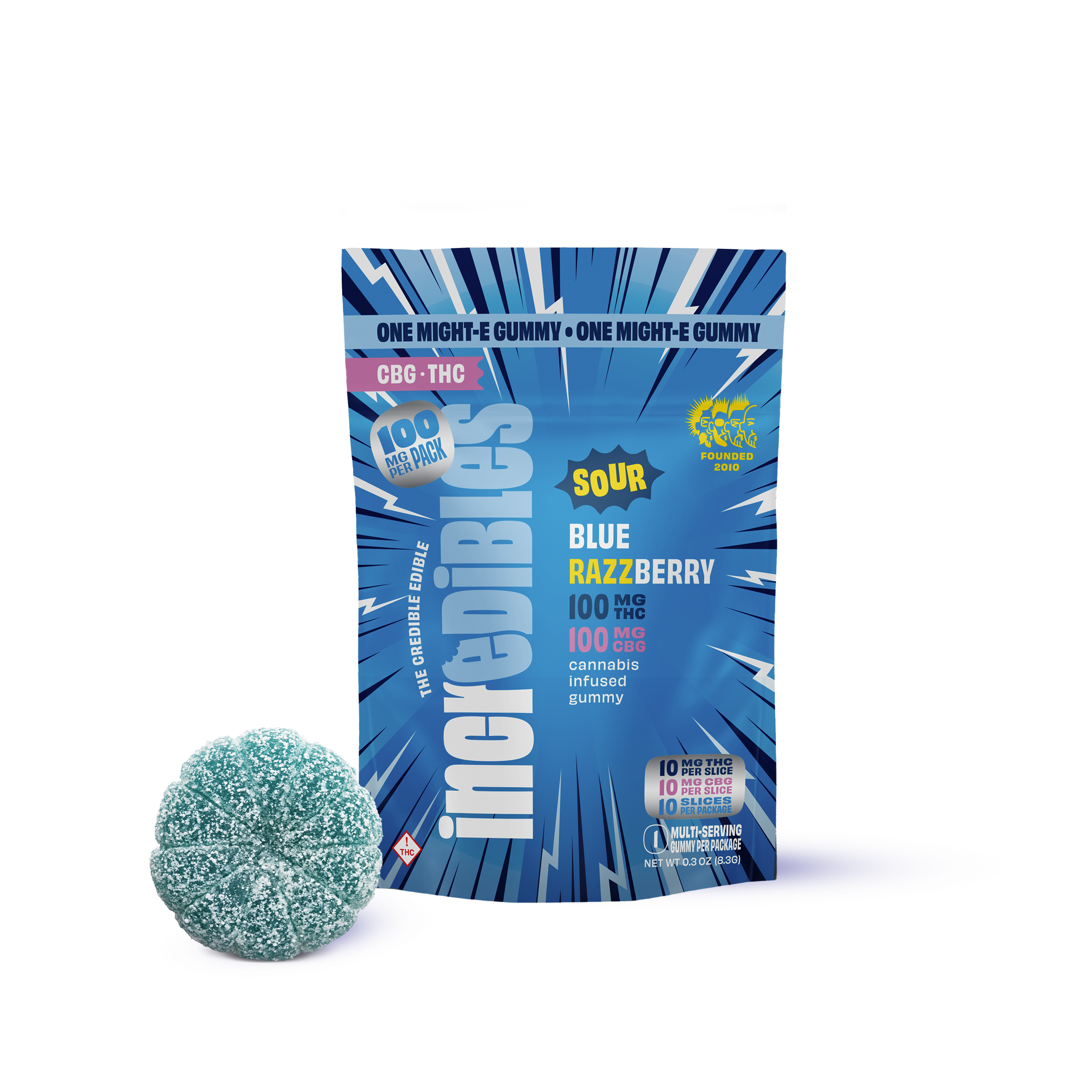Might-E Dose Sour Blue Razzberry